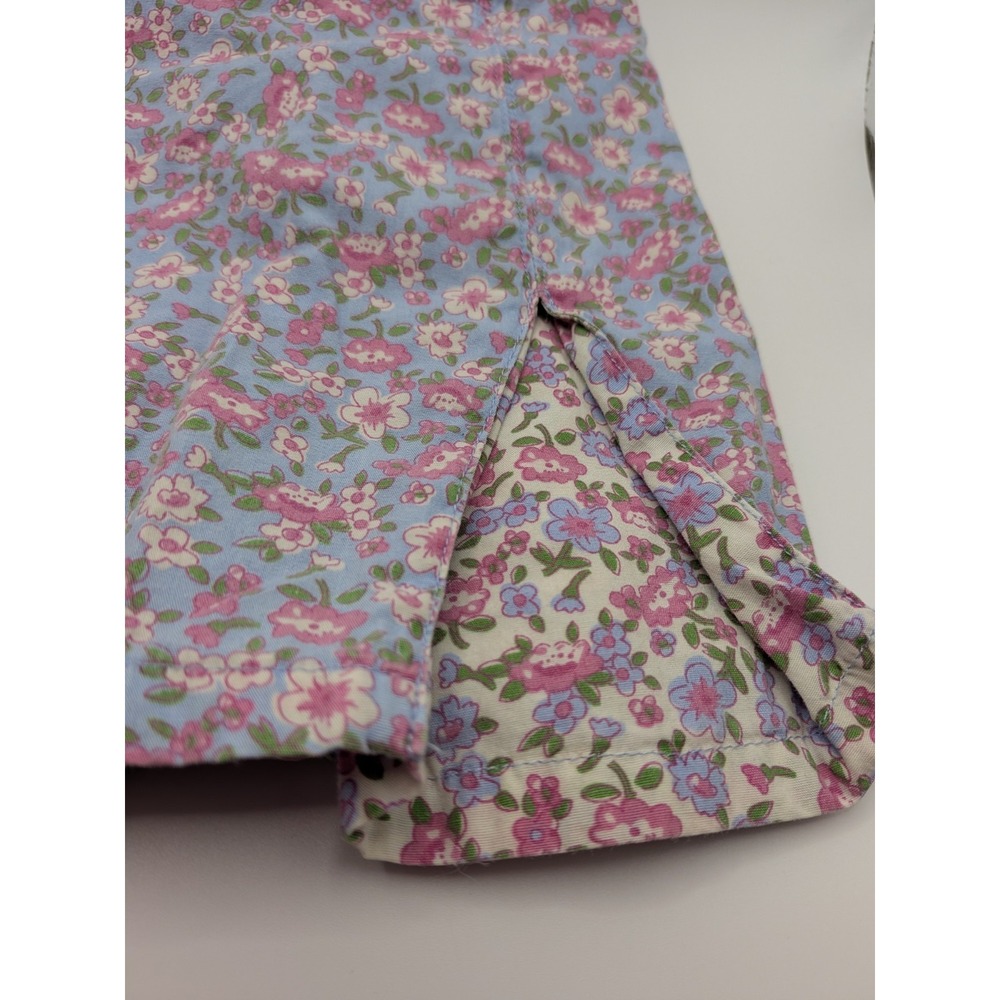 Sz 3T Floral 2 Piece Spring Outfit Vtg 90s Embroidered Shirt Skirt Skort Baby - Picture 10 of 16